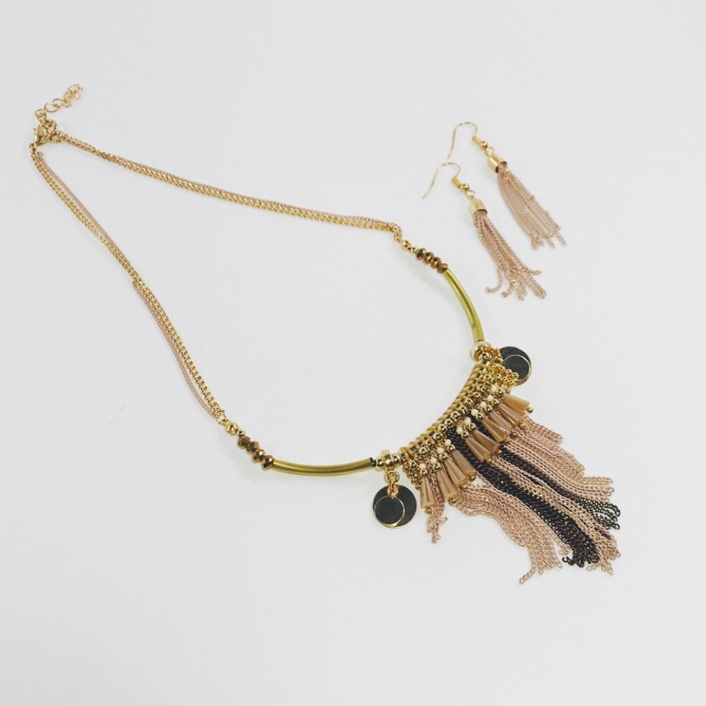 Necklace with matching earring set